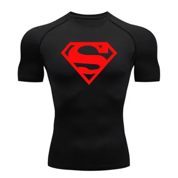 Vyrai Superhero Veikia trumpomis Rankovėmis Atspausdintas T-marškinėliai Vyrams Suspaudimo Marškinėliai Raglan Rankovėmis Naujas Suspaudimo Kostiumas Viršūnės